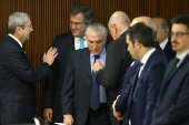Michel Temer e ministros durante reunio ministerial no Palcio do Planalto