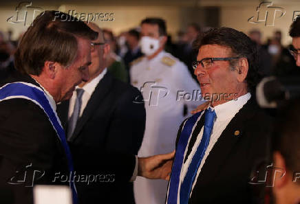 Bolsonaro e o presidente do STF, ministro Luiz Fux