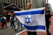 Protest against Israel's strikes on Gaza and Lebanon in New York City