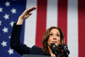 Democratic presidential nominee and U.S. VP Kamala Harris travels to Michigan