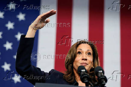 Democratic presidential nominee and U.S. VP Kamala Harris travels to Michigan