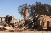 Aftermath of the Mountain Fire in Camarillo, California