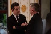 Matt Gaetz attends the America First Policy Institute (AFPI) gala at Mar-A-Lago in Palm Beach, Florida