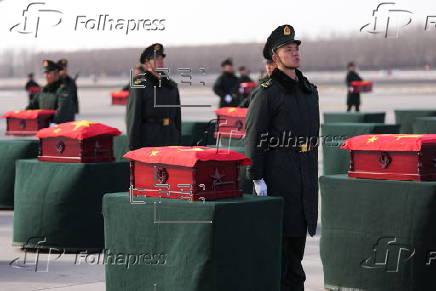 Remains of Chinese soldiers from Korea War return