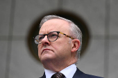 Australian Prime Minister Anthony Albanese speaks to the media during a press conference at Parliament House in Canberra