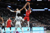 NBA: Portland Trail Blazers at San Antonio Spurs