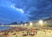 Praia de Copacabana no RJ