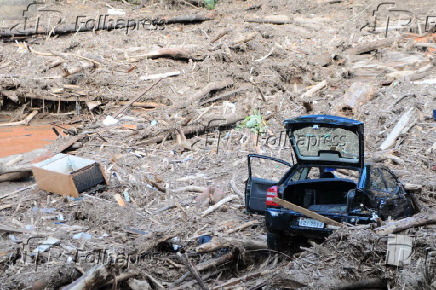 Estragos causados pelas fortes chuvas em Santa Rita