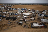 Internally displaced Palestinians in Khan Younis, Gaza Strip