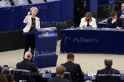 European Parliament votes on approving the new European Commission, in Strasbourg