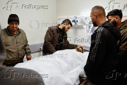 Body of Hussien Khdoer, who was killed by Israeli forces, in Jenin