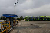 nibus eltricos parados por falta de ligao de energia nas garagens