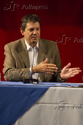 O candidato Fernando Haddad