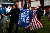 Republican U.S. vice presidential nominee Senator JD Vance rallies in Newtown