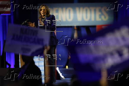 US Vice President Kamala Harris Campaigns in Reno, Nevada