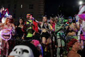 The annual NYC Halloween Parade in New York City