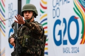 Fuerzas de seguridad se preparan para el inicio del G20 en Rio