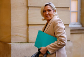 French PM meets the parliamentary leader of the RN party Marine Le Pen in Paris