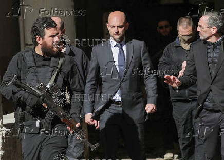 French Foreign Minister Jean-Noel Barrot visits Sednaya prison