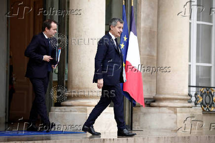 Weekly cabinet meeting at the Elysee Palace in Paris