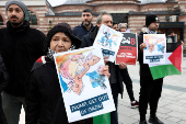 Protest in support of Palestinians in Istanbul