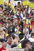 Los trabajadores colombianos muestran apoyo a Petro en manifestaciones del Primero de Mayo