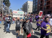 Las protestas contra guerra en Gaza protagonizan las marchas del Primero de Mayo en EEUU