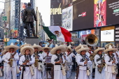 Tlayacapan Brigido Santamaria band play concert in Times Square