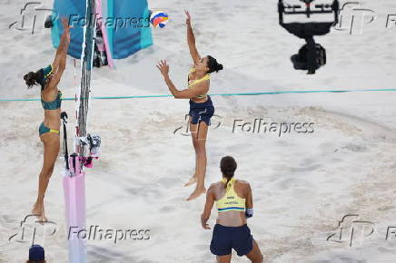 Brasil x Austrlia pela semifinal de vlei de praia feminino nas Olimpadas de Paris