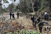 Las autoridades colombianas recuperan una cordillera devastada por la fiebre del oro