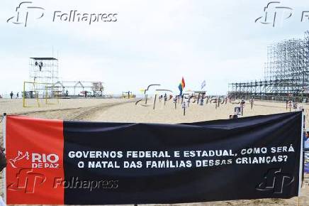 Manifestao contra a morte de crianas  durante operaes polciais no Rio de Janeiro