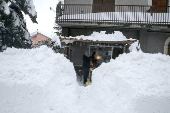 Heavy snow hits Abruzzo region, central Italy