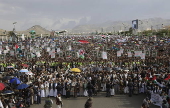 Protest in solidarity with Palestinian people in Sana'a