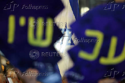 Protest against the government and to show support for the hostages who were kidnapped during the deadly October 7 attack, in Tel Aviv