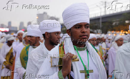 Meskel festival celebration, in Addis Ababa