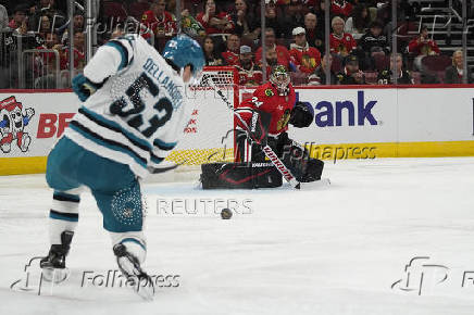 NHL: San Jose Sharks at Chicago Blackhawks