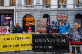 Anti-fur protest in Antwerp