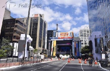 Preparativos Ano Novo na Paulista