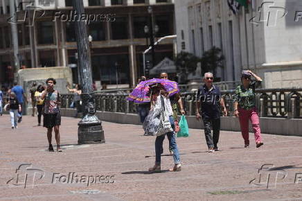 Calor no centro de So Paulo