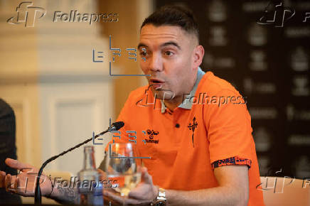 Rueda de prensa de Iago Aspas tras su renovacin con el Celta hasta 2026