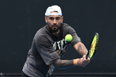 Australian Open practice session