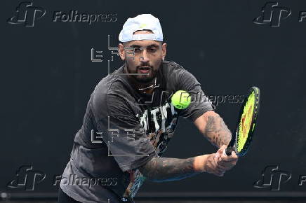 Australian Open practice session