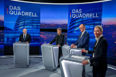 ?Quadrell? TV debate of candidates before general elections in Germany