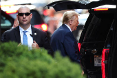 Republican presidential candidate and former U.S. President Donald Trump departs Trump tower in New York