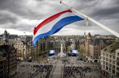 Preparations ahead of National Commemoration Day, in Amsterdam