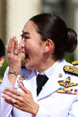 Thailand's Prime Minister Paetongtarn Shinawatra and her cabinet members at a group photo session in Bangkok