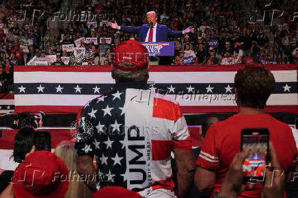 Republican presidential nominee and former U.S. President Trump holds a campaign rally in Indiana, Pennsylvania