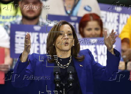 US Vice President Kamala Harris attends campaign event at Craig Ranch Regional Park