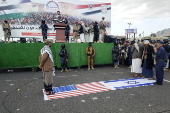 Anti-US and Israel protest in Sana'a