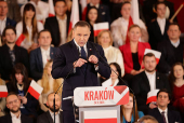 Historian Karol Nawrocki is announced as Poland's main opposition party Law and Justice (PiS) candidate for a presidential election in 2025